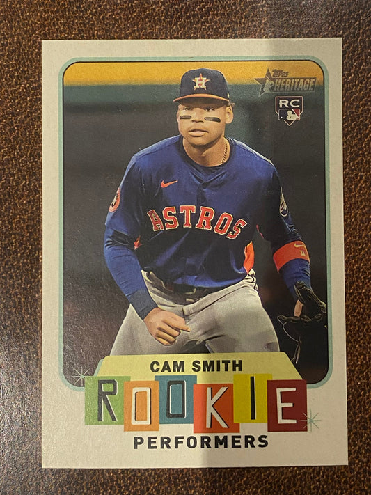 Cam Smith - 2025 Topps Heritage High Number - Rookie Performers Insert - Astros