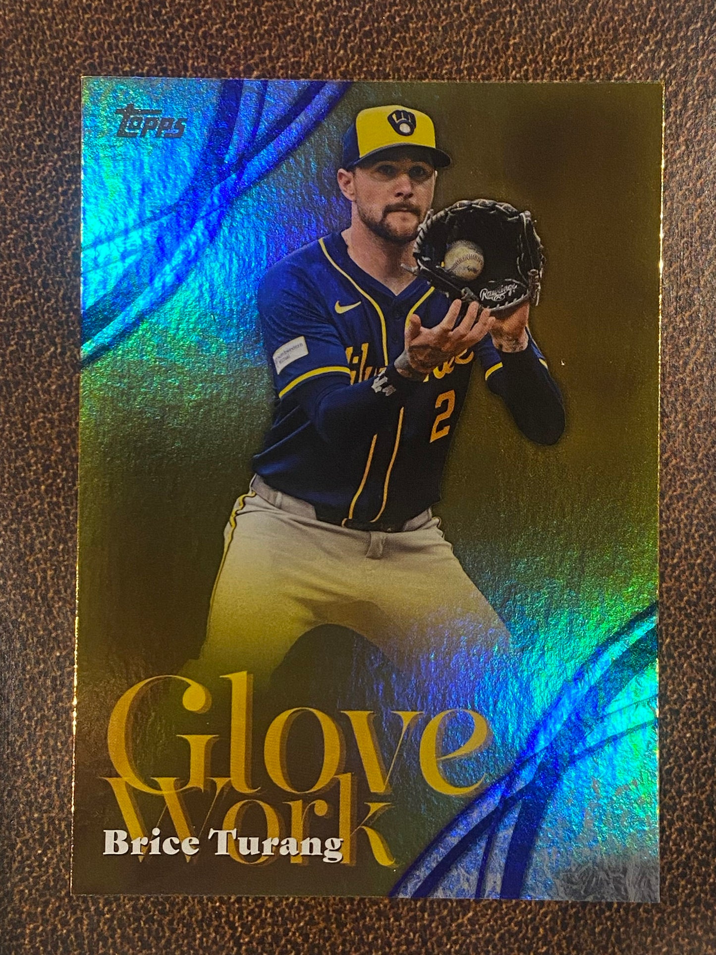 Brice Turang - 2026 Topps Series 2 - Glove Work - Brewers
