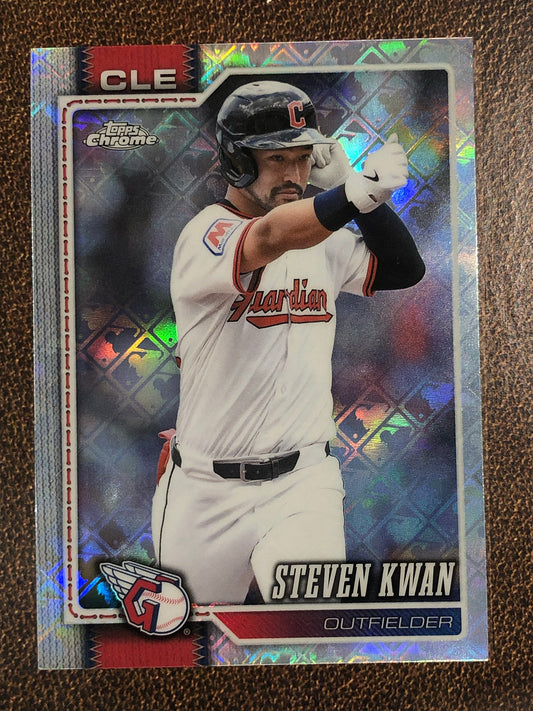 Steven Kwan - 2026 Topps Chrome Logofractor - Base Logofractor - Guardians
