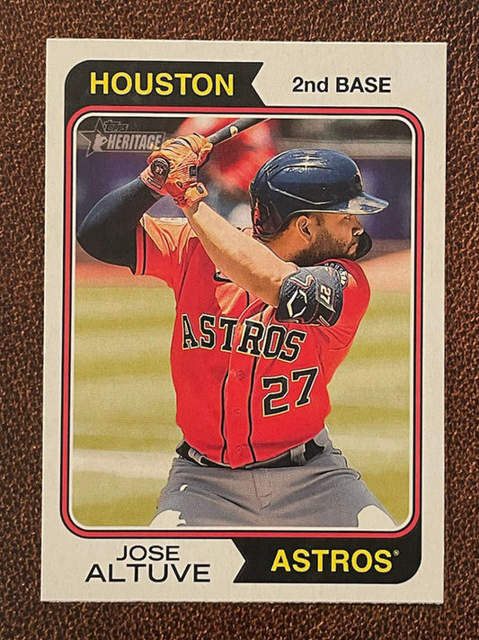 Jose Altuve - 2023 Topps Heritage - Short Print - Astros