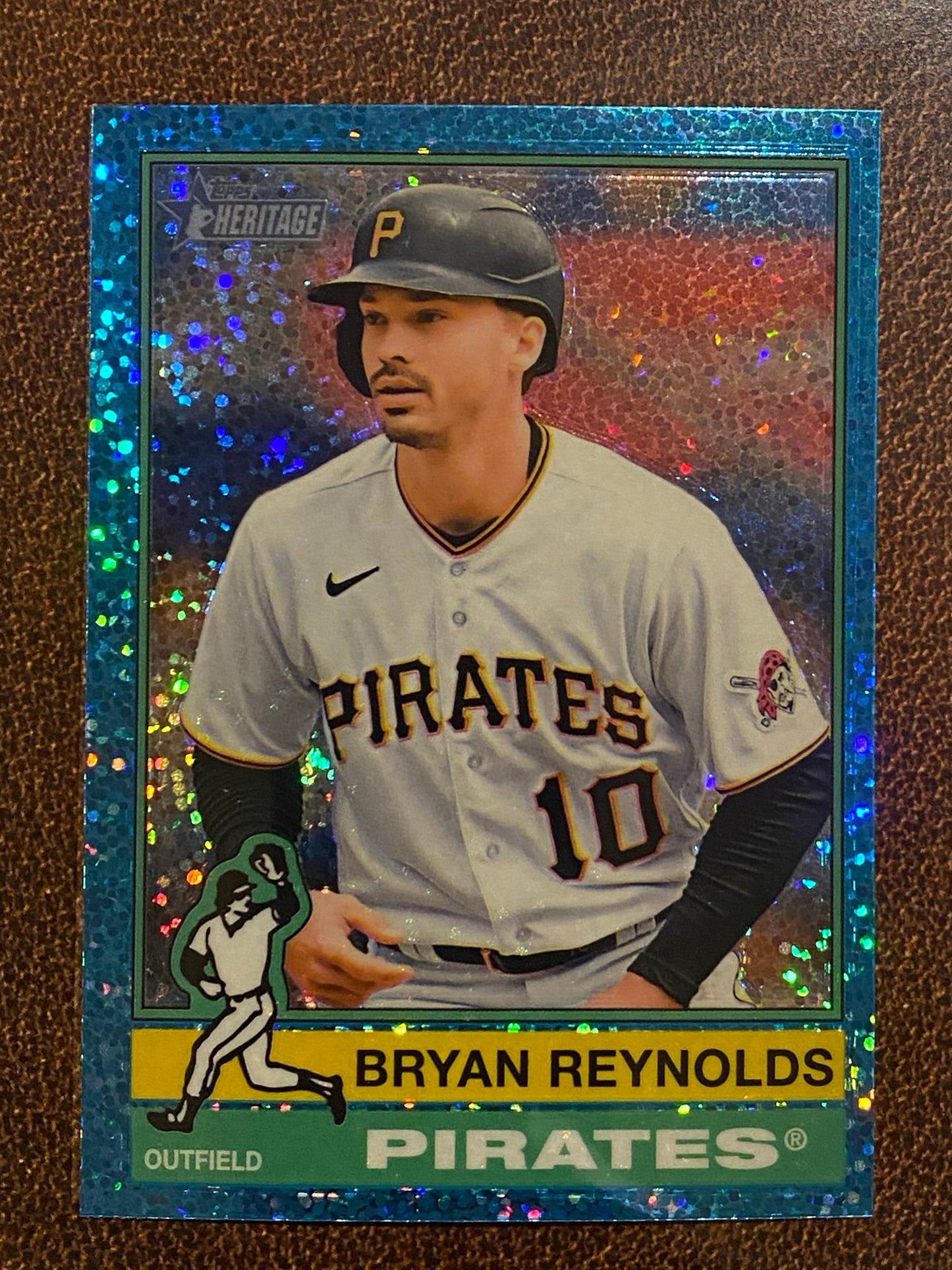 Bryan Reynolds - 2025 Topps Heritage - Blue Sparkle - Pirates