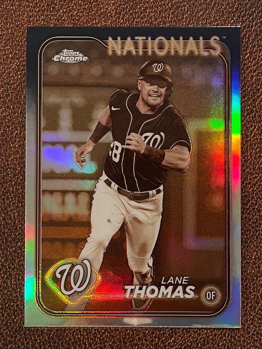 Lane Thomas - 2024 Topps Chrome - Sepia Refractor - Nationals