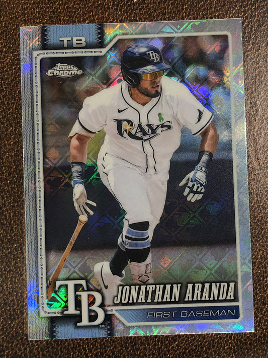 Jonathan Aranda - 2026 Topps Chrome Logofractor - Base Logofractor - Rays