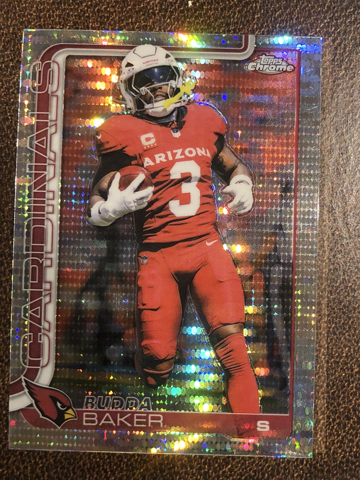 Budda Baker - 2025 Topps Chrome - Prizm Refractor - Cardinals
