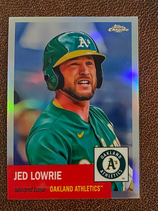 Jed Lowrie - 2022 Topps Chrome Platinum Anniversary - Refractor - Athletics