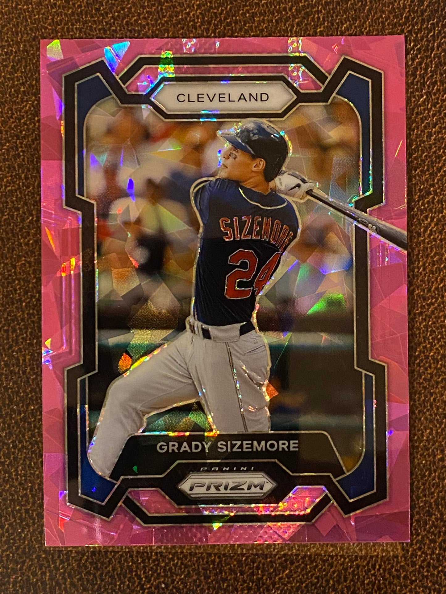 Grady Sizemore - 2024 Panini Prizm - Pink Ice Mega - Guardians