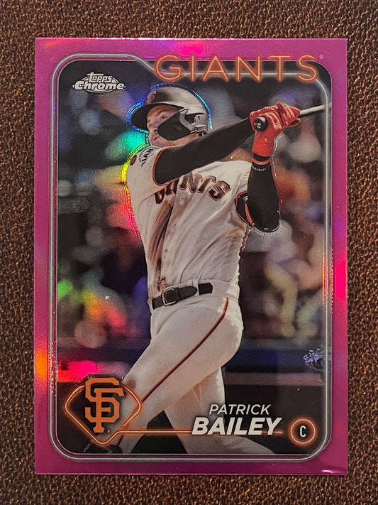 Patrick Bailey - 2024 Topps Chrome - Pink Refractor - Giants