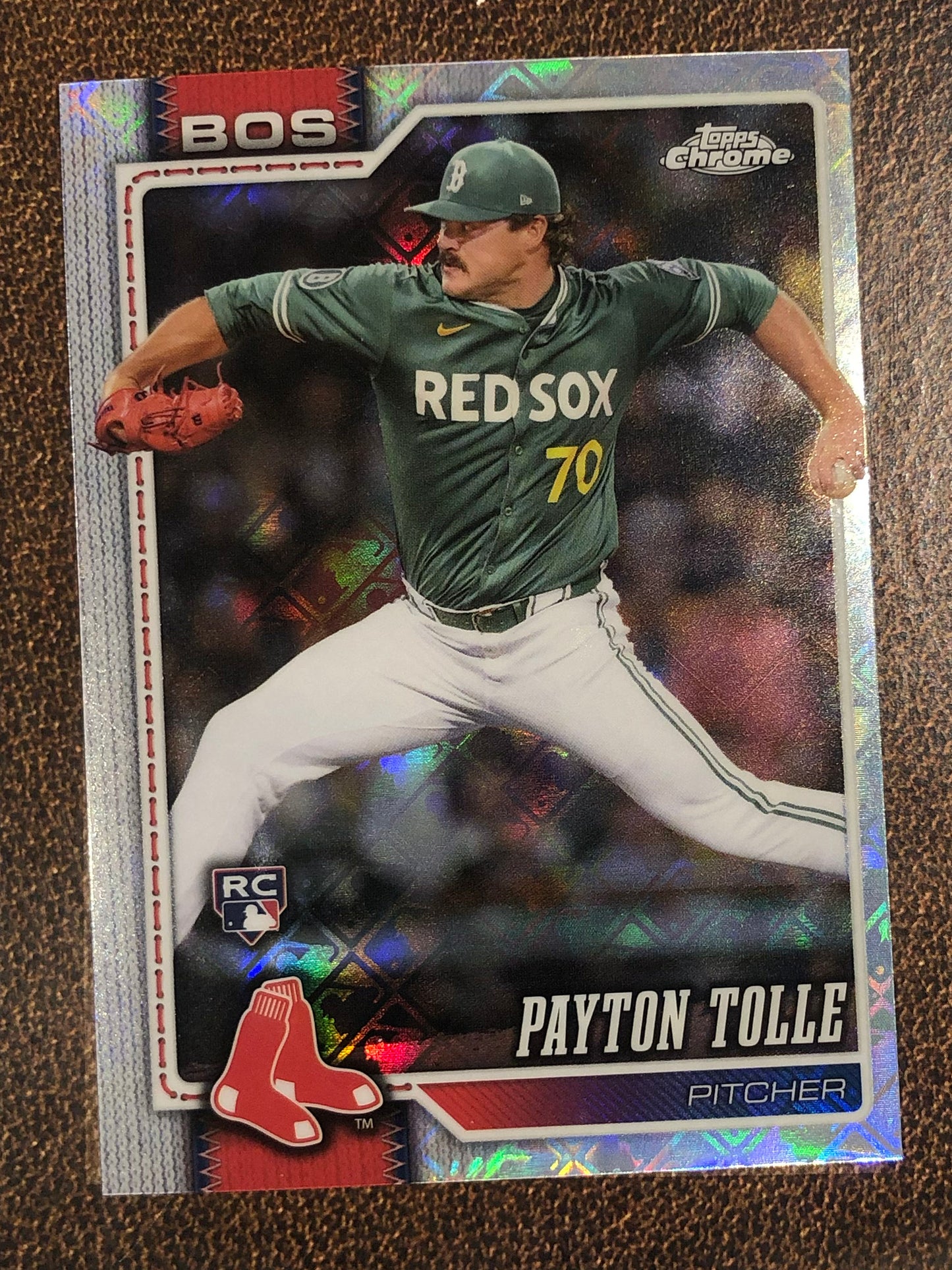 Payton Tolle - 2026 Topps Chrome Logofractor - Base Logofractor - Red Sox