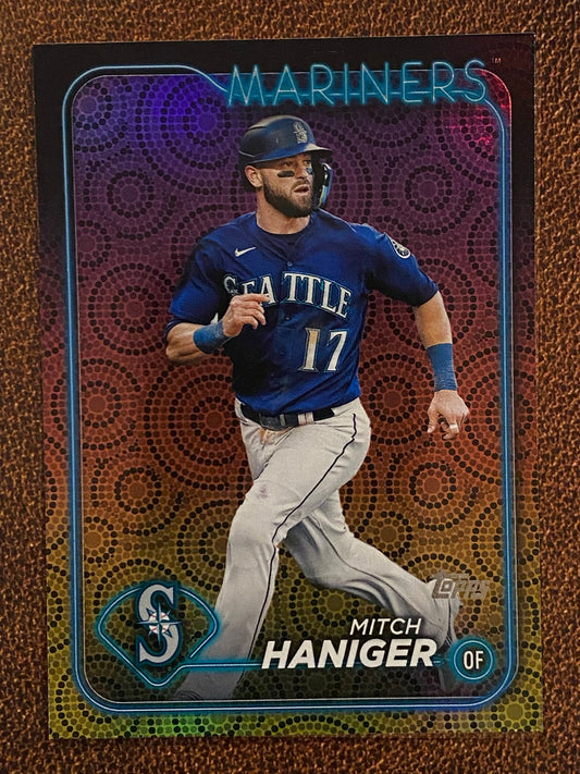 Mitch Haniger - 2024 Topps Series 2 - Holiday Parallel - Mariners