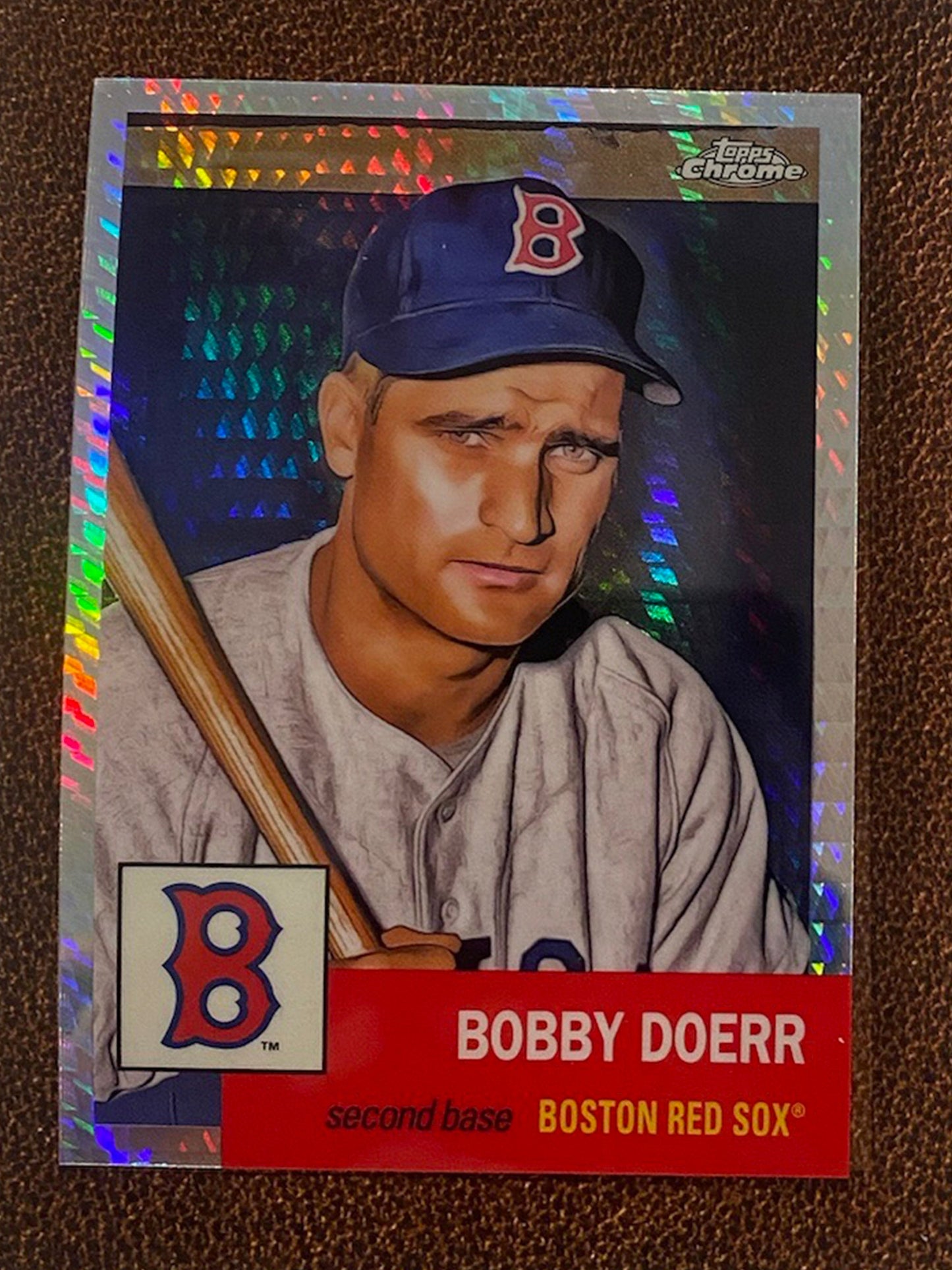 Bobby Doerr - 2022 Topps Chrome Platinum Anniversary - Prism Refractor - Red Sox