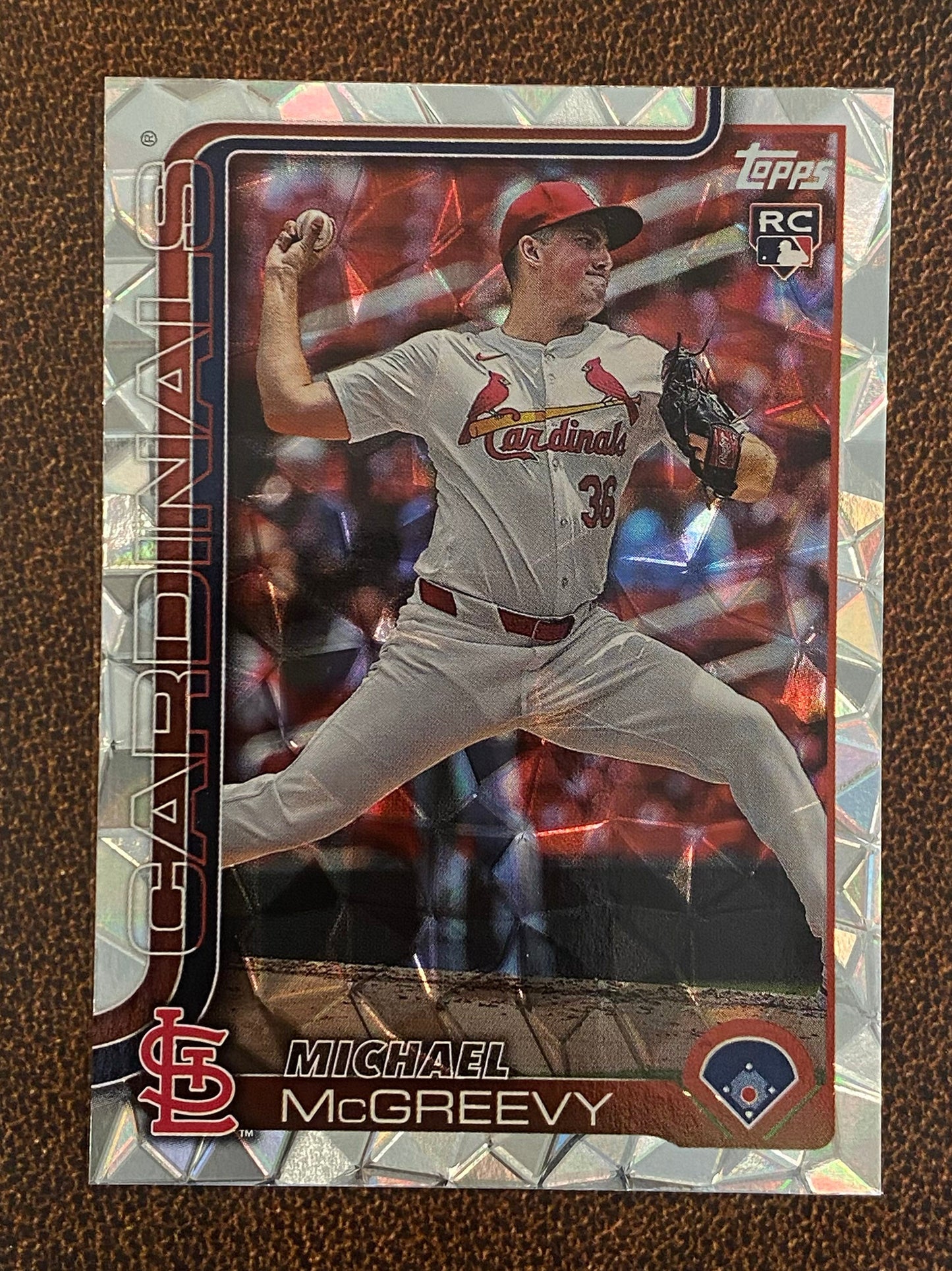 Michael McGreevy - 2025 Topps Series 1 - Diamante - Cardinals