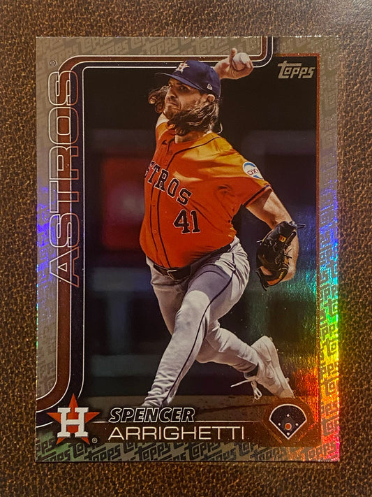 Spencer Arrighetti - 2025 Topps Series 2 - Fanatics Exclusive Topps Foil Border - Astros