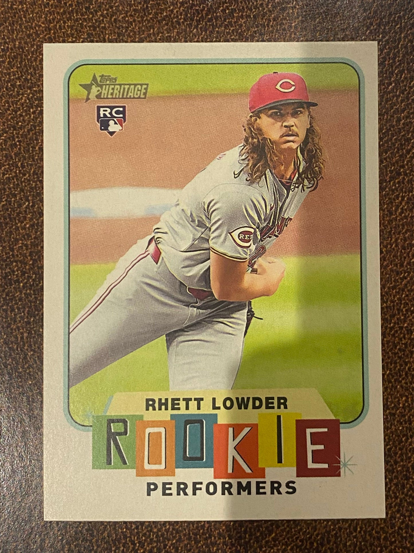 Rhett Lowder - 2025 Topps Heritage High Number - Rookie Performers Insert - Reds