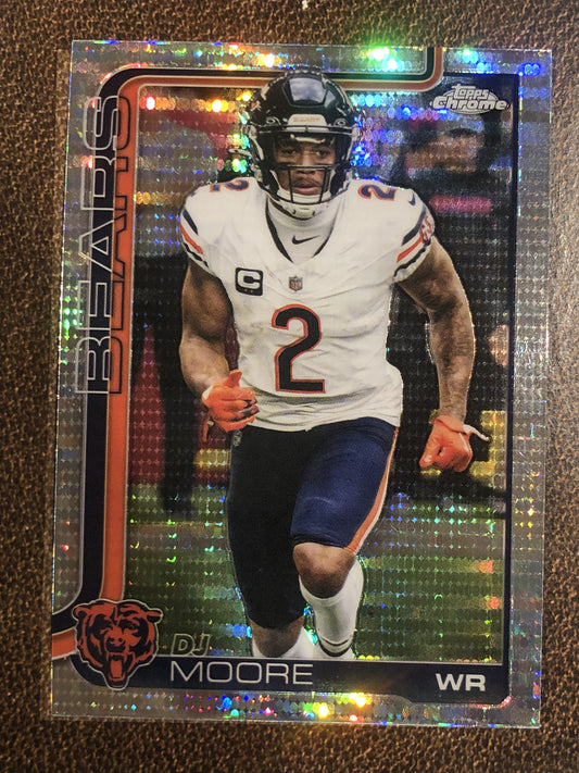DJ Moore - 2025 Topps Chrome - Prizm Refractor - Bears