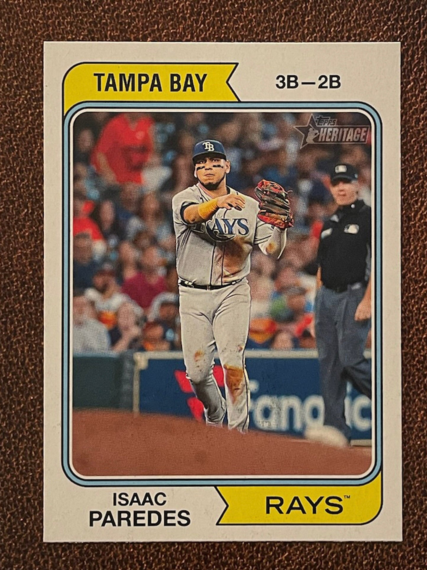 Isaac Paredes - 2023 Topps Heritage - Short Print - Rays