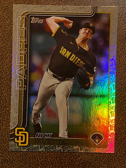 Nick Pivetta - 2025 Topps Series 2 - Fanatics Exclusive Topps Foil Border - Padres