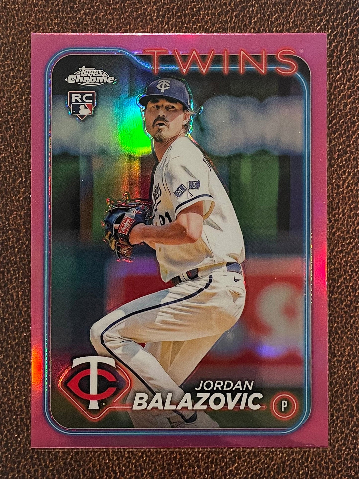 Jordan Balazovic - 2024 Topps Chrome - Pink Refractor - Twins