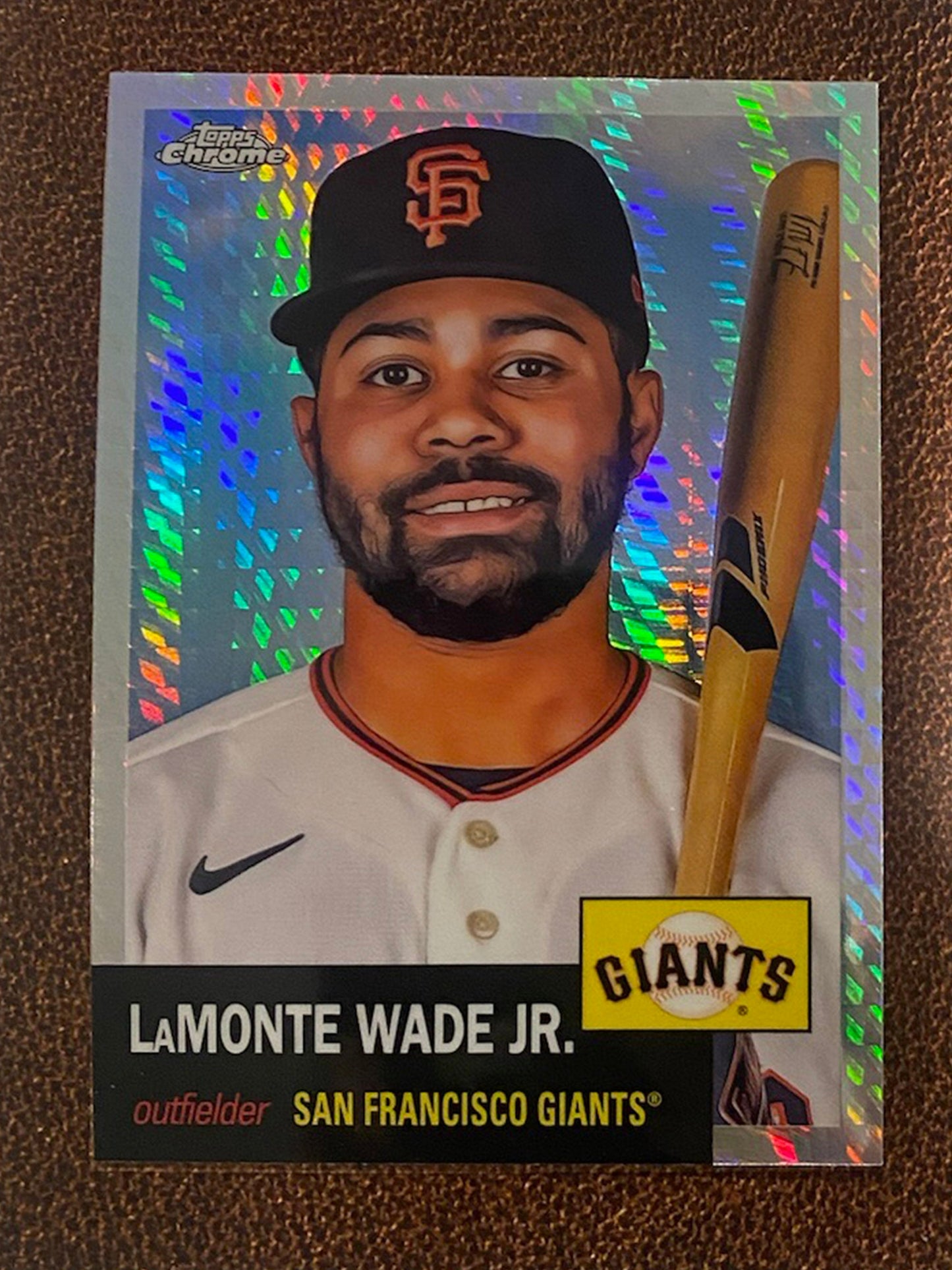 LaMonte Wade Jr. - 2022 Topps Chrome Platinum Anniversary - Prism Refractor - Giants