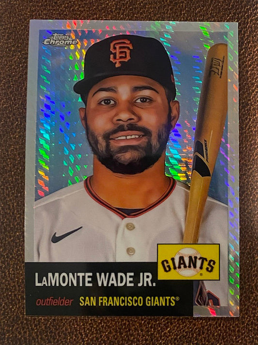 LaMonte Wade Jr. - 2022 Topps Chrome Platinum Anniversary - Prism Refractor - Giants