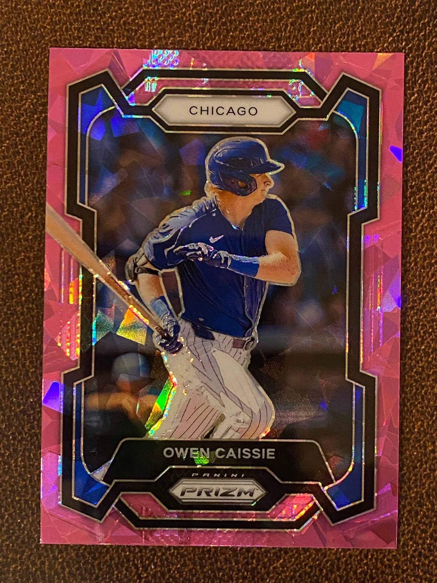 Owen Caissie - 2024 Panini Prizm - Pink Ice Mega - Cubs