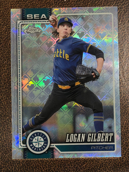 Logan Gilbert - 2026 Topps Chrome Logofractor - Base Logofractor - Mariners