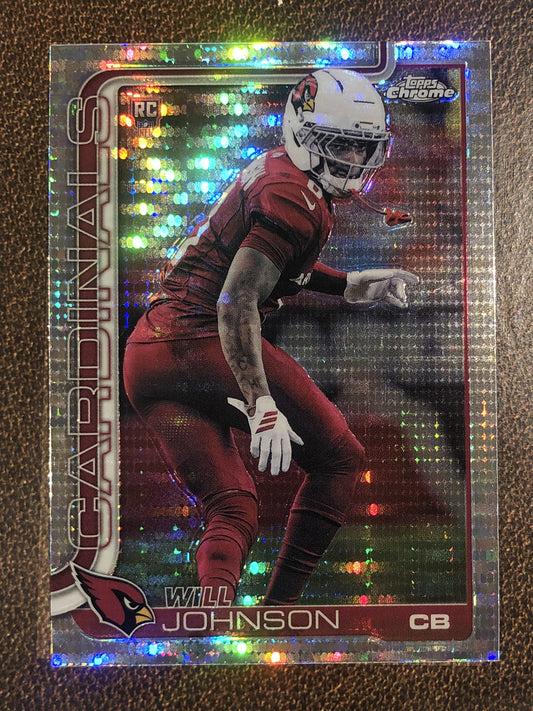 Will Johnson - 2025 Topps Chrome - Prizm Refractor - Cardinals