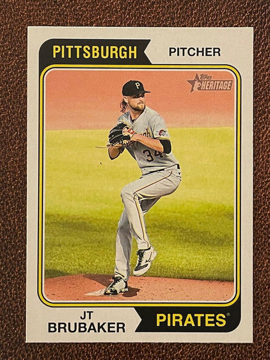 JT Brubaker - 2023 Topps Heritage - Short Print - Pirates
