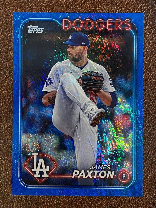 James Paxton - 2024 Topps Update - Blue Foil /999 - Dodgers