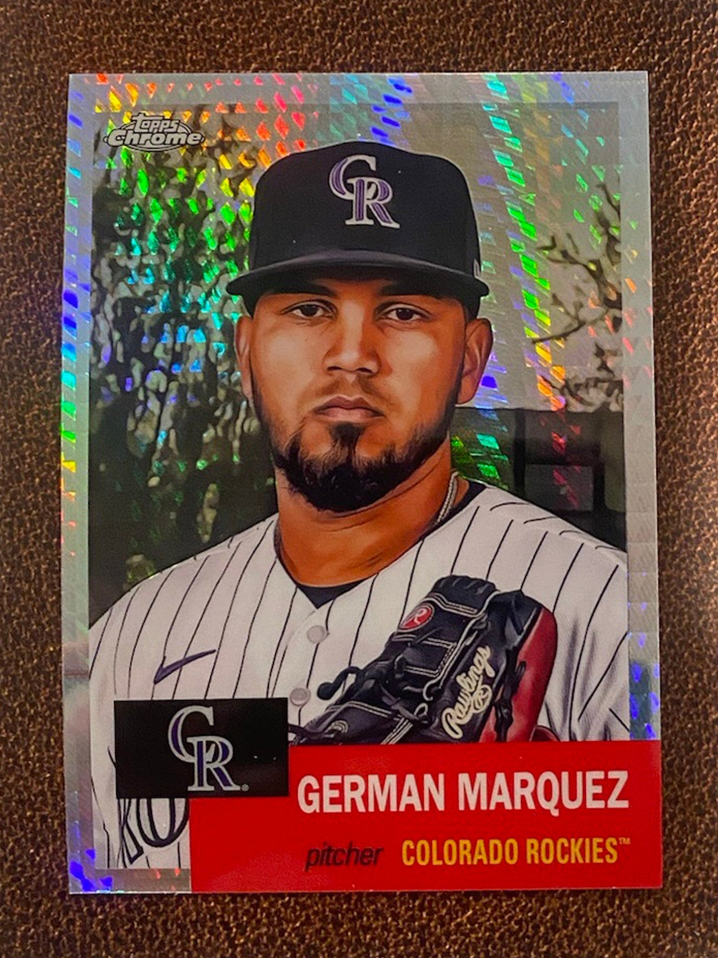 German Marquez - 2022 Topps Chrome Platinum Anniversary - Prism Refractor - Rockies