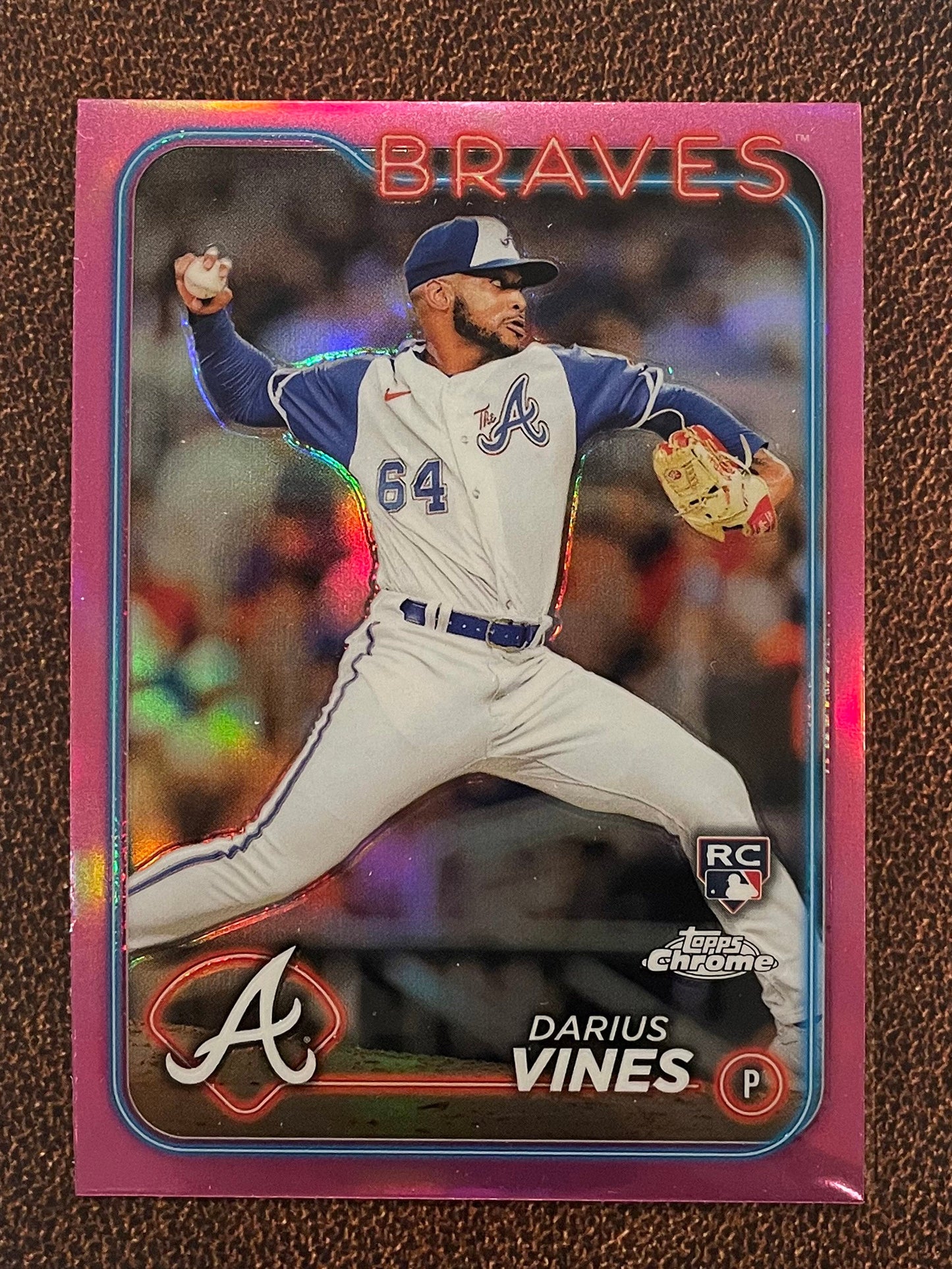 Darius Vines - 2024 Topps Chrome - Pink Refractor - Braves