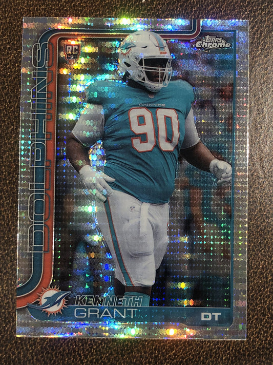 Kenneth Grant - 2025 Topps Chrome - Prizm Refractor - Dolphins