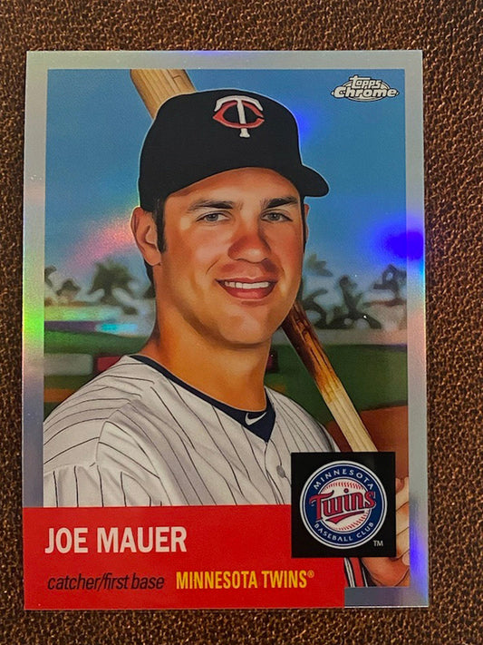Joe Mauer - 2022 Topps Chrome Platinum Anniversary - Refractor - Twins