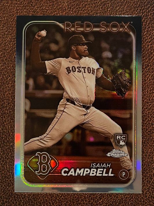 Isaiah Campbell - 2024 Topps Chrome - Sepia Refractor - Red Sox