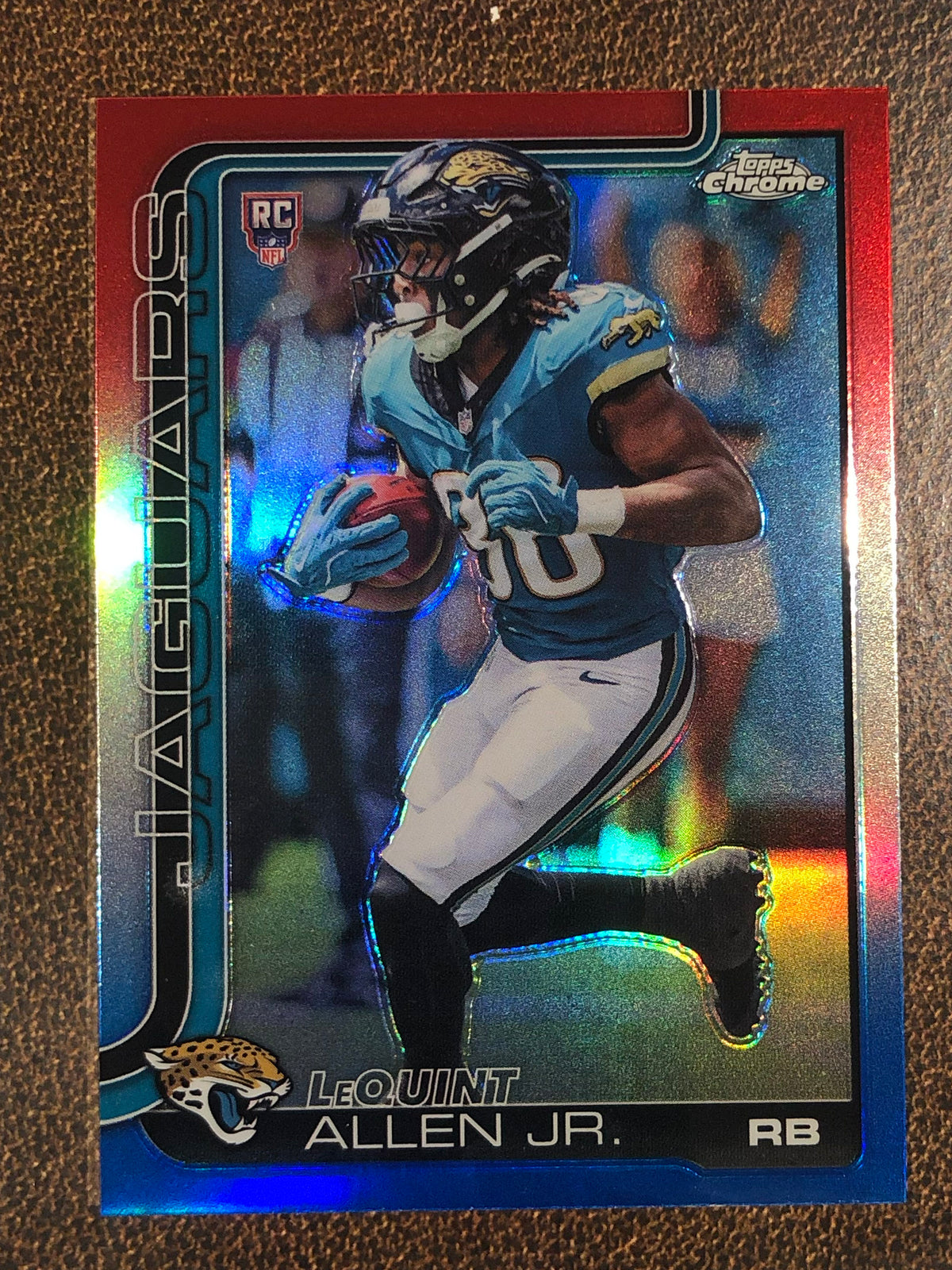 LeQuint Allen Jr. - 2025 Topps Chrome - Red, White and Blue Refractor - Jaguars