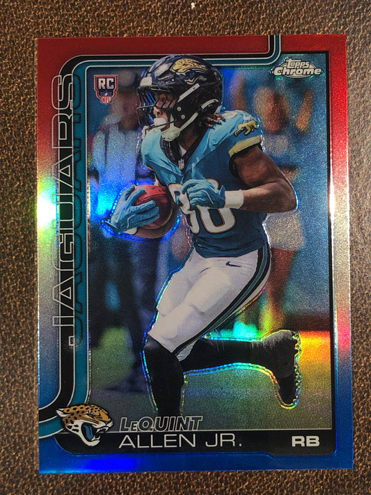 LeQuint Allen Jr. - 2025 Topps Chrome - Red, White and Blue Refractor - Jaguars