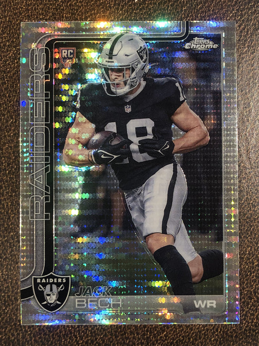 Jack Bech - 2025 Topps Chrome - Prizm Refractor - Raiders