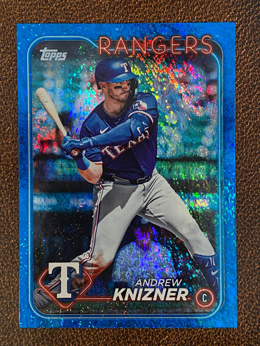 Andrew Knizner - 2024 Topps Update - Blue Foil /999 - Rangers