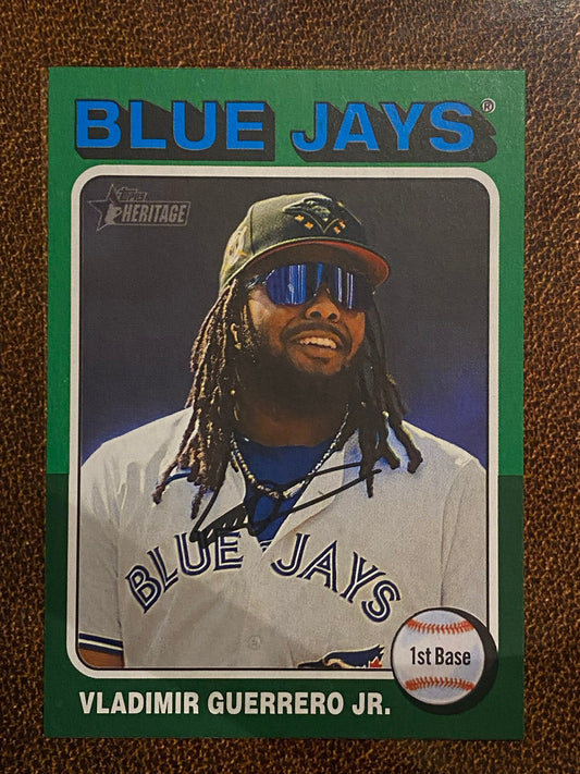 Vladimir Guerrero Jr. - 2024 Topps Heritage High Number - Green Border - Blue Jays