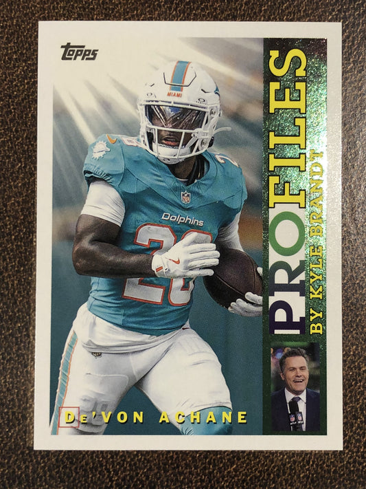 De'Von Achane - 2026 Topps Flagship - Profiles Insert - Dolphins