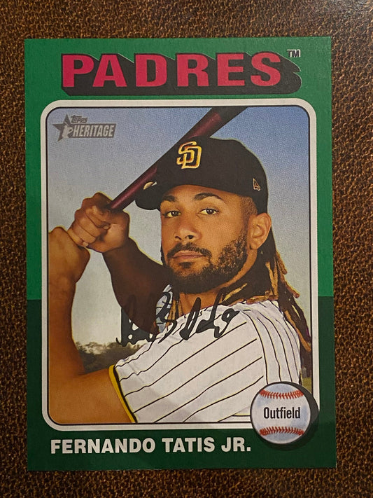 Fernando Tatis Jr. - 2024 Topps Heritage High Number - Green Border - Padres
