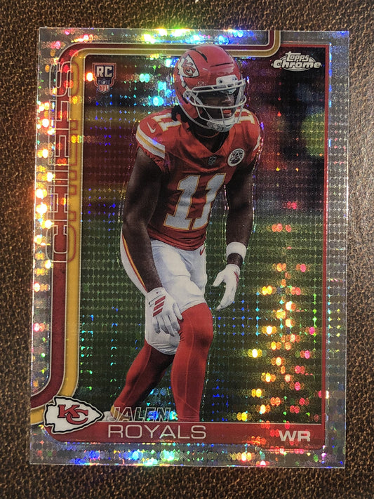 Jalen Royals - 2025 Topps Chrome - Prizm Refractor - Chiefs