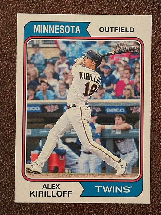 Alex Kirilloff - 2023 Topps Heritage - Short Print - Twins