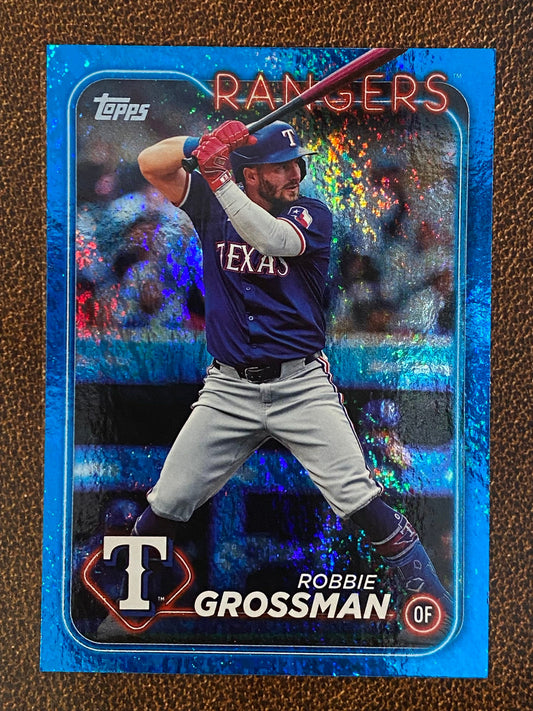 Robbie Grossman - 2024 Topps Update - Blue Foil /999 - Rangers