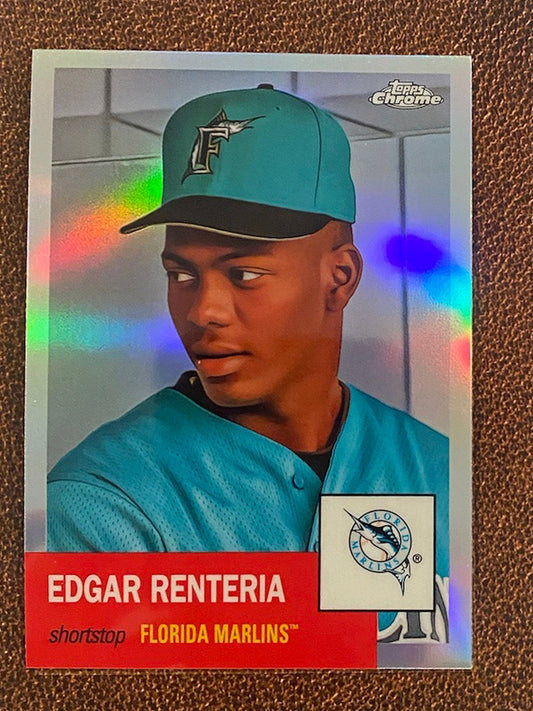 Edgar Renteria - 2022 Topps Chrome Platinum Anniversary - Refractor - Marlins