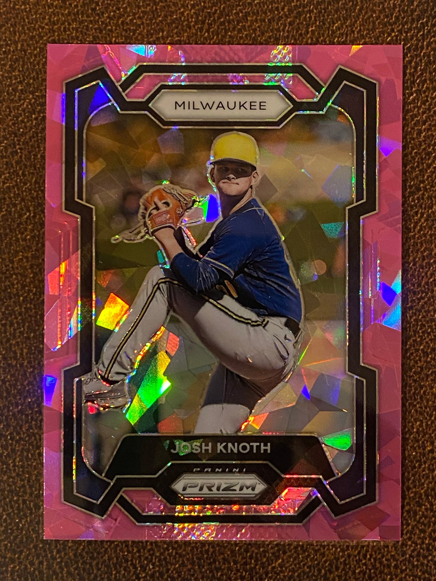 Josh Knoth - 2024 Panini Prizm - Pink Ice Mega - Brewers