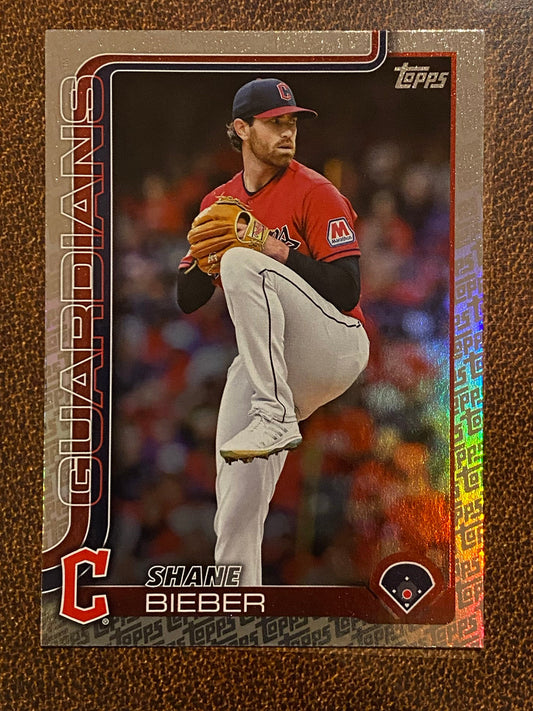 Shane Bieber - 2025 Topps Series 2 - Fanatics Exclusive Topps Foil Border - Guardians