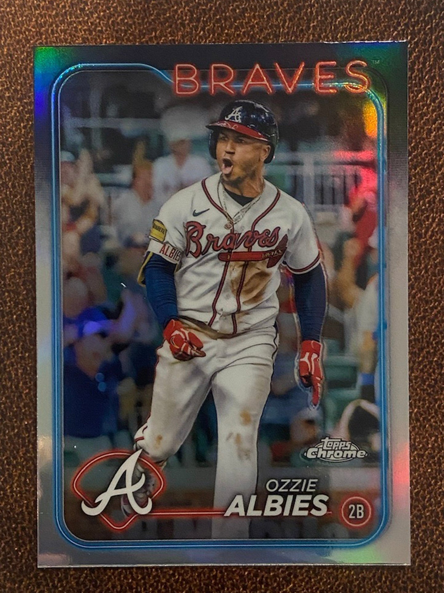 Ozzie Albies - 2024 Topps Chrome - Refractor - Braves