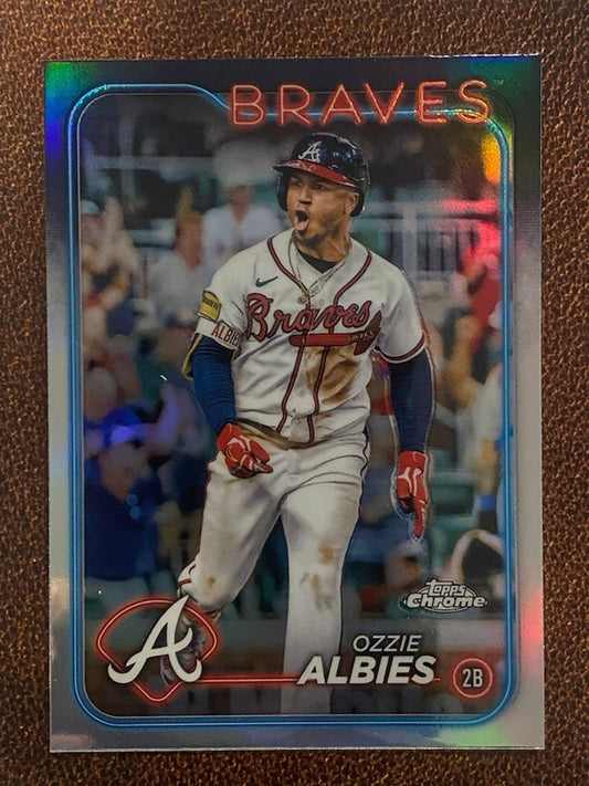 Ozzie Albies - 2024 Topps Chrome - Refractor - Braves