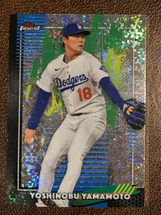 Yoshinobu Yamamoto - 2026 Topps Finest - Common Mini Diamond - Dodgers