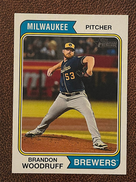Brandon Woodruff - 2023 Topps Heritage - Short Print - Brewers